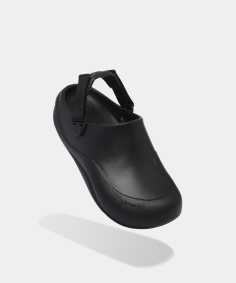 Giày Clog thoải mái nhựa đúc nam nữ Suke màu đen