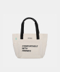 Túi tote "Comfortable with Friends" màu trắng 1
