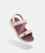 Sandal bé gái Li6 tem Capybara màu hồng