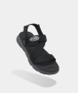 Sandal F6S quai hậu xoay màu đen 1
