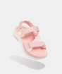 Sandal nữ đi học F8B trắng hồng 8