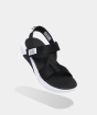 Sandal nam nữ F7R đế trắng quai đen 1