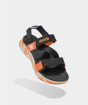 Sandal F8M đế be cam phối quai đen cam 7