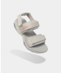 Sandal nữ Girly quai thun màu xám be 1